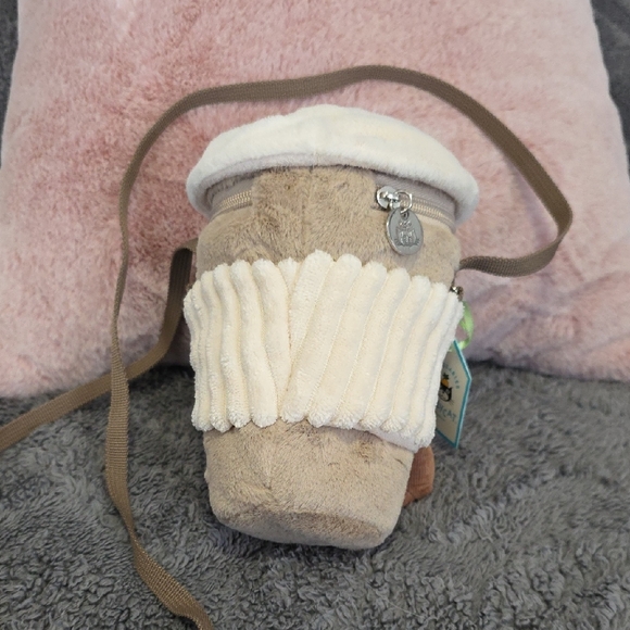 Jellycat Amuseables Coffe On The Go Shoulder Bag - Picture 4 of 10